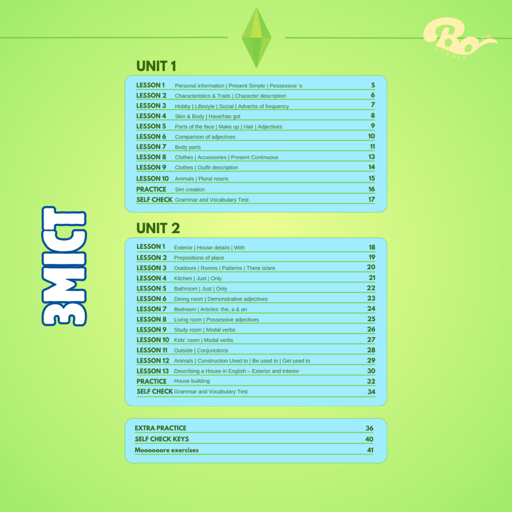 THE SIMS WORKBOOK частина 1